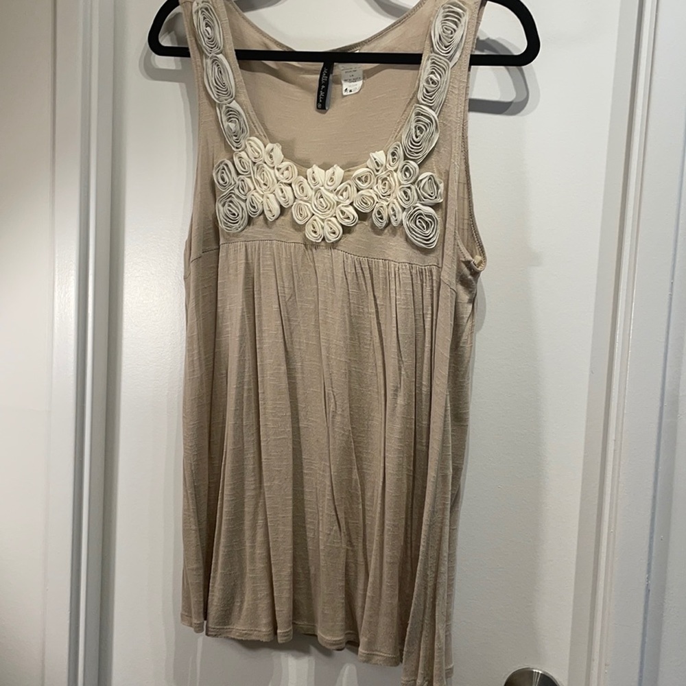 Rosette Tank Top.           $11
